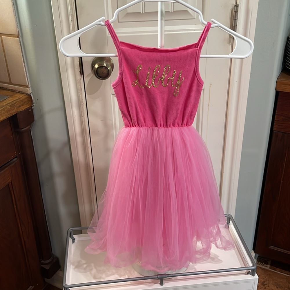 Pink Girls tulle dress